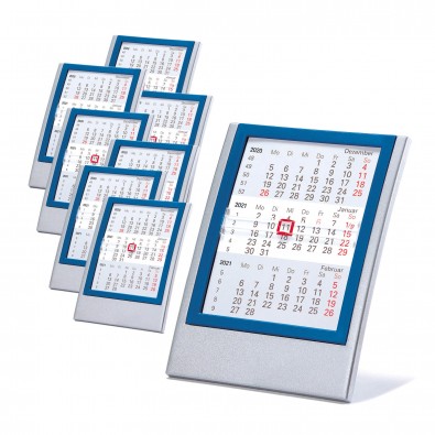 Werbe-Set 2-Jahres-Kalender Small, 50 tlg., Silber/Rot Werbe-Set 2-Jahres-Kalender Small, 50 tlg., Silber/Rot