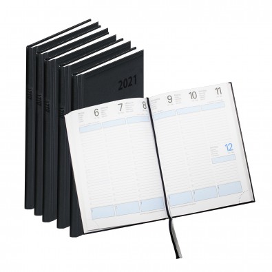 Werbe-Set: 50 Terminax Kalender mit Bedruckung, Schwarz Werbe-Set: 50 Terminax Kalender mit Bedruckung, Schwarz