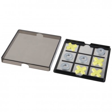 Winnit magnetisches Tic Tac Toe Spiel, schwarz,transparent Winnit magnetisches Tic Tac Toe Spiel, schwarz,transparent