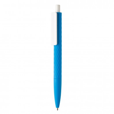 X3-Stift mit Smooth-Touch, blau,weiß X3-Stift mit Smooth-Touch, blau,weiß