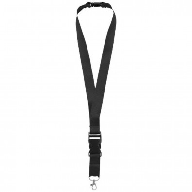 Yogi Lanyard mit abnehmbarer Schnalle, schwarz Yogi Lanyard mit abnehmbarer Schnalle, schwarz