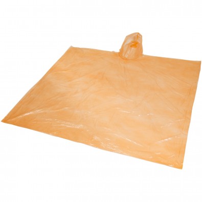 Ziva Einweg Regenponcho mit Hülle, orange Ziva Einweg Regenponcho mit Hülle, orange