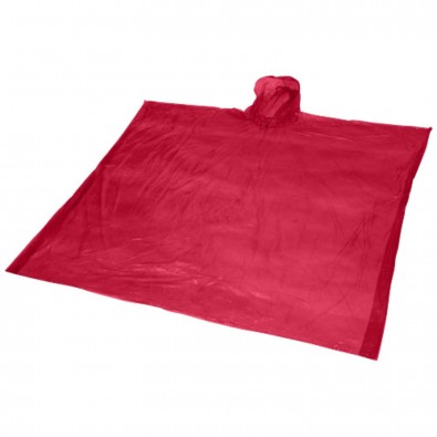 Ziva Einweg Regenponcho mit Hülle, rot Ziva Einweg Regenponcho mit Hülle, rot