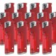 Werbe-Set: 250 LED-Feuerzeuge, Rot/Matt Werbe-Set: 250 LED-Feuerzeuge, Rot/Matt