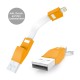Ladekabel 2in1 ZWEINS® PLUS Orange Crush, Orange Crush (Pantone 137 C) Ladekabel 2in1 ZWEINS® PLUS Orange Crush, Orange Crush (Pantone 137 C)