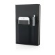 DIN A5 Deluxe Notizbuch mit Fächern, schwarz DIN A5 Deluxe Notizbuch mit Fächern, schwarz