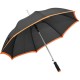 Automatik-Regenschirm Border, Schwarz/Orange Automatik-Regenschirm Border, Schwarz/Orange