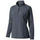 Bowlen Damen Langarm Fleeceshirt mit 1/4 Reißverschluss, Storm Grey, XS Bowlen Damen Langarm Fleeceshirt mit 1/4 Reißverschluss, Storm Grey, XS
