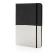 Deluxe DIN A5 PU Notizbuch, schwarz,weiß Deluxe DIN A5 PU Notizbuch, schwarz,weiß