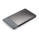 Flache Powerbank 4.600 mAh, schwarz,grau Flache Powerbank 4.600 mAh, schwarz,grau