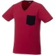 Gully T-Shirt mit Tasche für Herren, dunkelrot,navy, XL Gully T-Shirt mit Tasche für Herren, dunkelrot,navy, XL