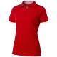 Hacker Poloshirt für Damen, rot,grau, M Hacker Poloshirt für Damen, rot,grau, M