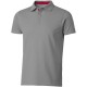 Hacker Poloshirt für Herren, grau,rot, L Hacker Poloshirt für Herren, grau,rot, L
