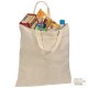 Naturfarbene Oeko-Tex® STANDARD 100 Baumwolltasche mit kurzen Henkeln, beige Naturfarbene Oeko-Tex® STANDARD 100 Baumwolltasche mit kurzen Henkeln, beige