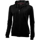 Open Kapuzensweatjacke für Damen, schwarz, S Open Kapuzensweatjacke für Damen, schwarz, S