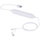 Path 2000 mAh Powerbank mit 3 in 1 Kabel, weiß Path 2000 mAh Powerbank mit 3 in 1 Kabel, weiß