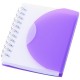 Post DIN A7 Spiral Notizbuch, lila,transparent Post DIN A7 Spiral Notizbuch, lila,transparent