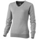 Spruce Damen Pullover mit V Ausschnitt, grau meliert, L Spruce Damen Pullover mit V Ausschnitt, grau meliert, L
