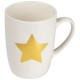 Tasse mit Stern Aufdruck aus Porzellan, 300 ml, weiss Tasse mit Stern Aufdruck aus Porzellan, 300 ml, weiss