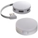 USB-Hub aus Kunststoff mit 4 Anschlüssen, weiss USB-Hub aus Kunststoff mit 4 Anschlüssen, weiss