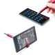 Touch-Pen mit Handyhalterung, Blau-Metallic Touch-Pen mit Handyhalterung, Blau-Metallic