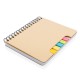 A5 Kraft Spiral Notizbuch mit Haftnotizen, braun A5 Kraft Spiral Notizbuch mit Haftnotizen, braun