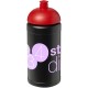 Baseline® Plus 500 ml Sportflasche mit Stülpdeckel, schwarz,rot Baseline® Plus 500 ml Sportflasche mit Stülpdeckel, schwarz,rot