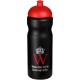 Baseline® Plus 650 ml Sportflasche mit Kuppeldeckel, schwarz,rot Baseline® Plus 650 ml Sportflasche mit Kuppeldeckel, schwarz,rot