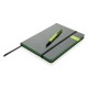 Deluxe 8GB USB Notizbuch mit Stylus, limone,schwarz Deluxe 8GB USB Notizbuch mit Stylus, limone,schwarz