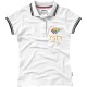 Deuce Poloshirt mit weißem Rand für Damen, weiss, XL Deuce Poloshirt mit weißem Rand für Damen, weiss, XL