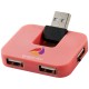 Gaia USB Hub mit 4 Anschlüssen, rosa Gaia USB Hub mit 4 Anschlüssen, rosa