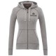 Groundie Kapuzensweatjacke für Damen, grau meliert, XS Groundie Kapuzensweatjacke für Damen, grau meliert, XS