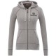 Groundie Kapuzensweatjacke für Damen, grau meliert, XS Groundie Kapuzensweatjacke für Damen, grau meliert, XS
