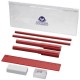 Mindy 8-teiliges Federmäppchen-Set, rot Mindy 8-teiliges Federmäppchen-Set, rot