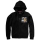 Open Kapuzensweatjacke für Damen, schwarz, S Open Kapuzensweatjacke für Damen, schwarz, S