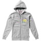 Open Kapuzensweatjacke für Damen, grau meliert, S Open Kapuzensweatjacke für Damen, grau meliert, S