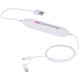 Path 2000 mAh Powerbank mit 3 in 1 Kabel, weiß Path 2000 mAh Powerbank mit 3 in 1 Kabel, weiß