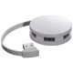 USB-Hub aus Kunststoff mit 4 Anschlüssen, weiss USB-Hub aus Kunststoff mit 4 Anschlüssen, weiss
