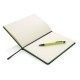 Deluxe 8GB USB Notizbuch mit Stylus, limone,schwarz Deluxe 8GB USB Notizbuch mit Stylus, limone,schwarz