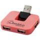 Gaia USB Hub mit 4 Anschlüssen, rosa Gaia USB Hub mit 4 Anschlüssen, rosa