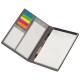 Schreibmappe mit PU Einband, Notizen, To Do Liste und Haftmarkern, grau Schreibmappe mit PU Einband, Notizen, To Do Liste und Haftmarkern, grau