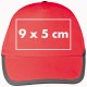 AZO-freie 5-Panel Baumwoll-Baseballcap, rot AZO-freie 5-Panel Baumwoll-Baseballcap, rot
