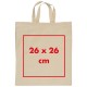 Naturfarbene Oeko-Tex® STANDARD 100 Baumwolltasche mit kurzen Henkeln, beige Naturfarbene Oeko-Tex® STANDARD 100 Baumwolltasche mit kurzen Henkeln, beige