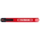 Schlankes Kartonmesser aus Kunststoff, rot Schlankes Kartonmesser aus Kunststoff, rot